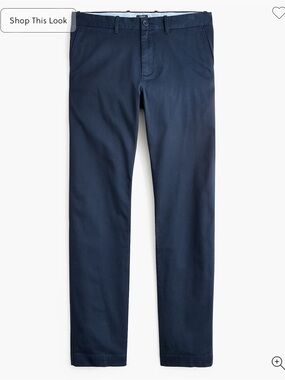 J. Crew Men's Navy Slim-fit original chino pant